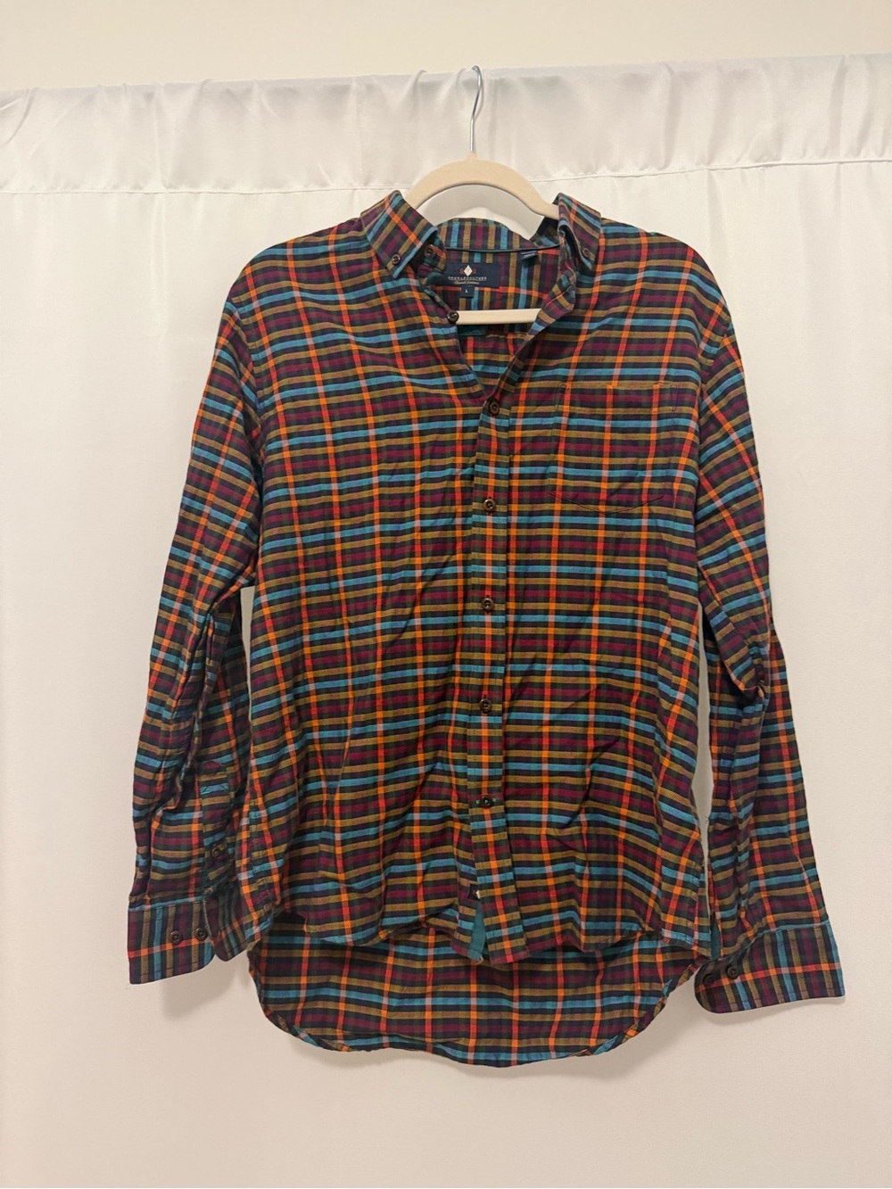 Argyleculture Plaid Button-Down Shirt (Size L) Men’s